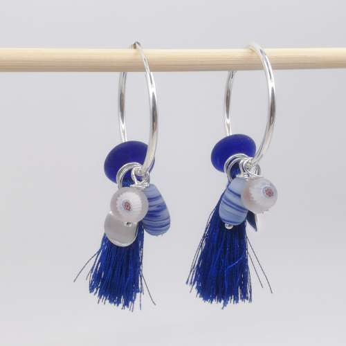 Hoops - blauw & wit - Afbeelding 2